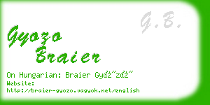 gyozo braier business card